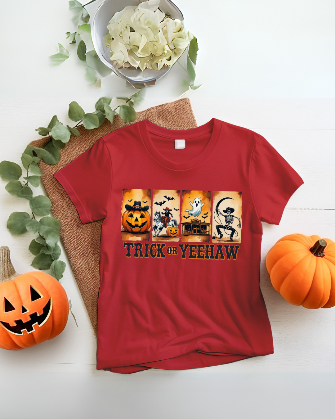 Halloween Trick or Yeehaw Tee