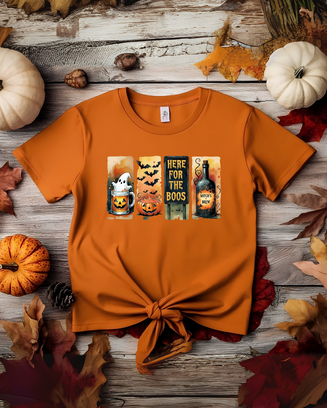 Halloween Unisex Tee - Here for the Boos