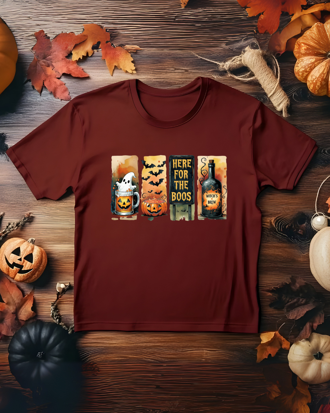 Halloween Unisex Tee - Here for the Boos