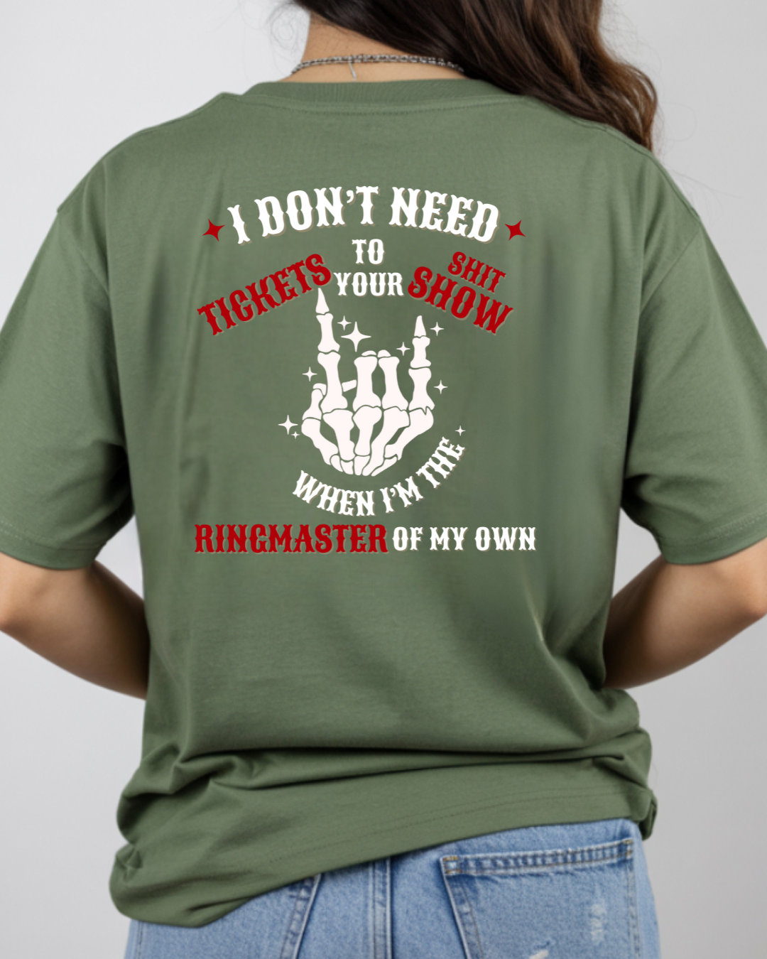 Graphic Tee - Ringmaster Of My Own Shit Show (White Text)