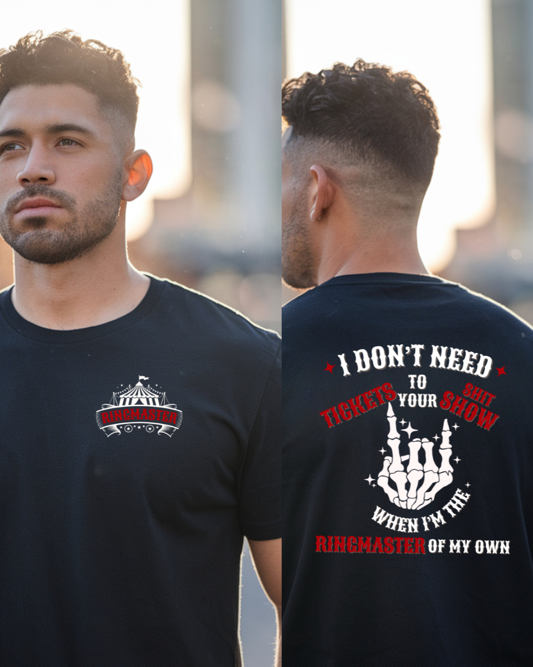 Graphic Tee - Ringmaster Of My Own Shit Show (White Text)