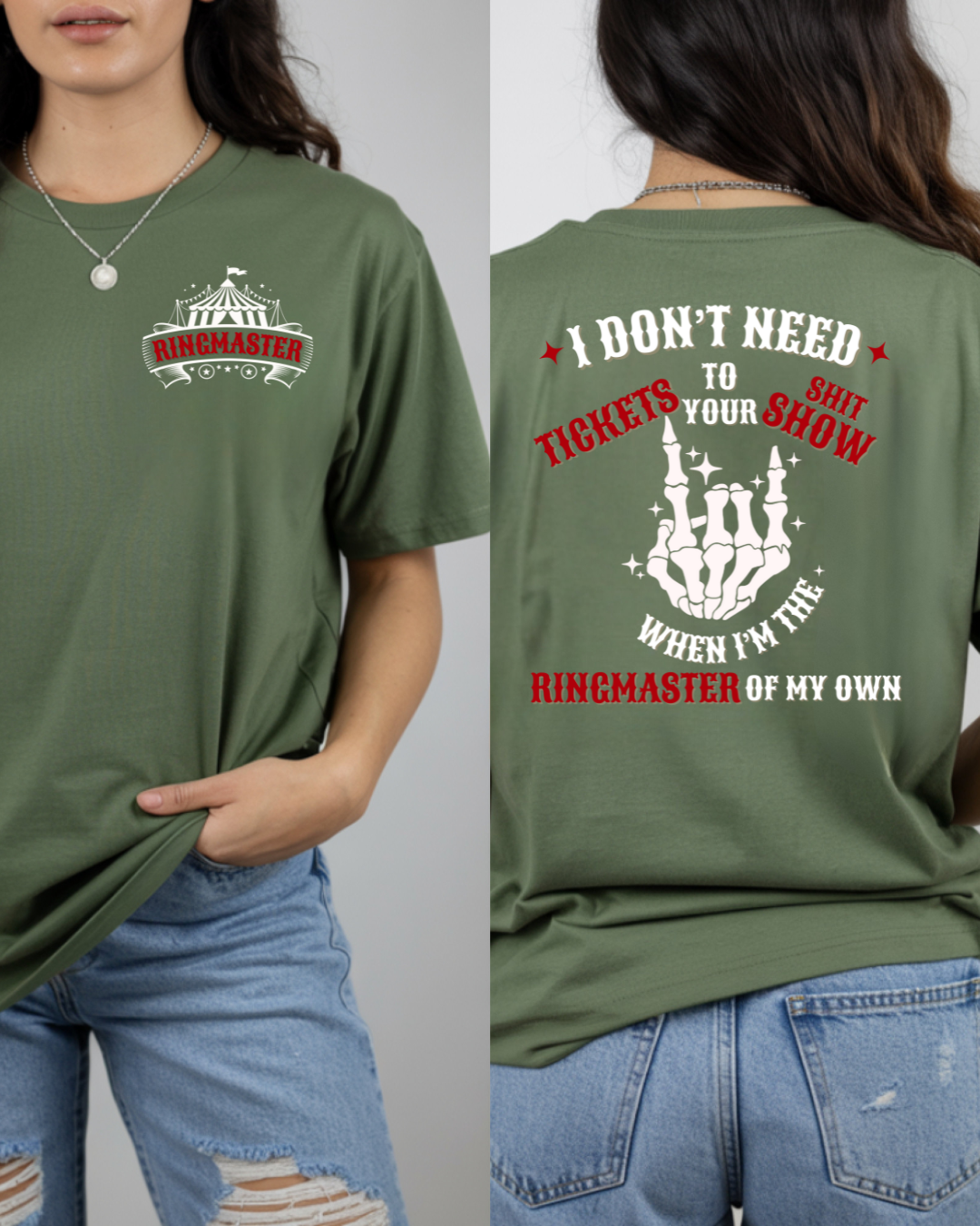 Graphic Tee - Ringmaster Of My Own Shit Show (White Text)