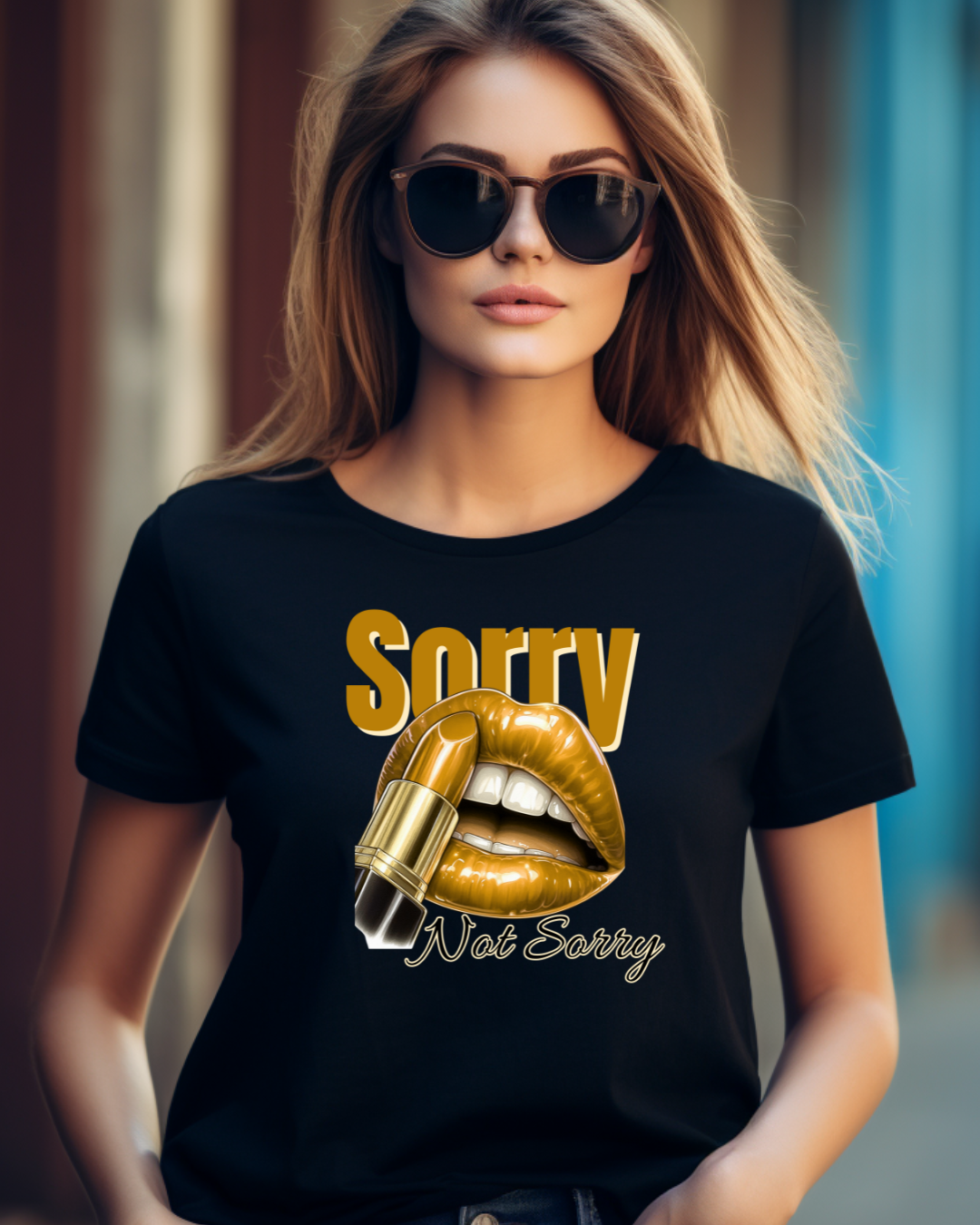 Sorry Not Sorry Fashionable Graphic Tee