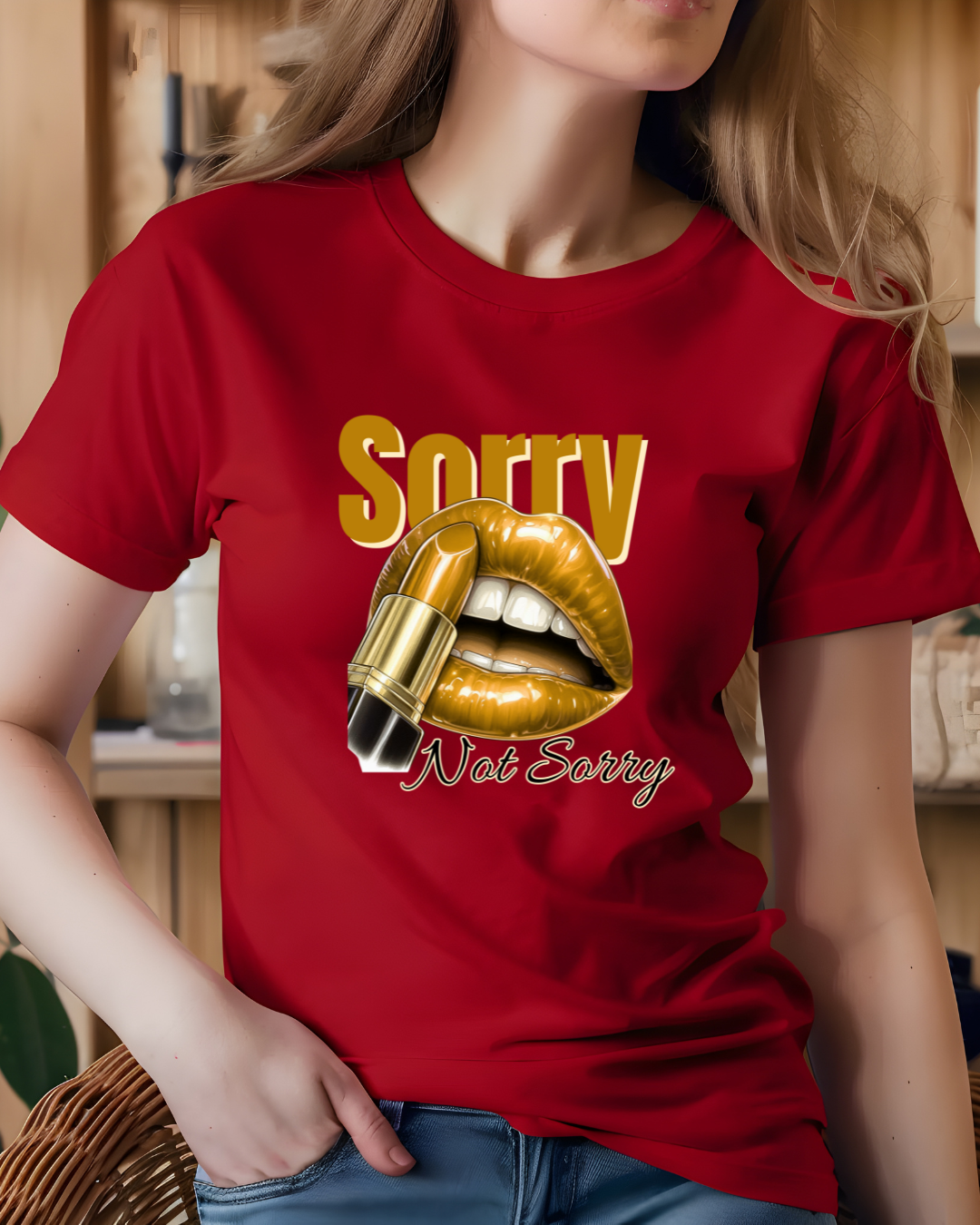 Sorry Not Sorry Fashionable Graphic Tee