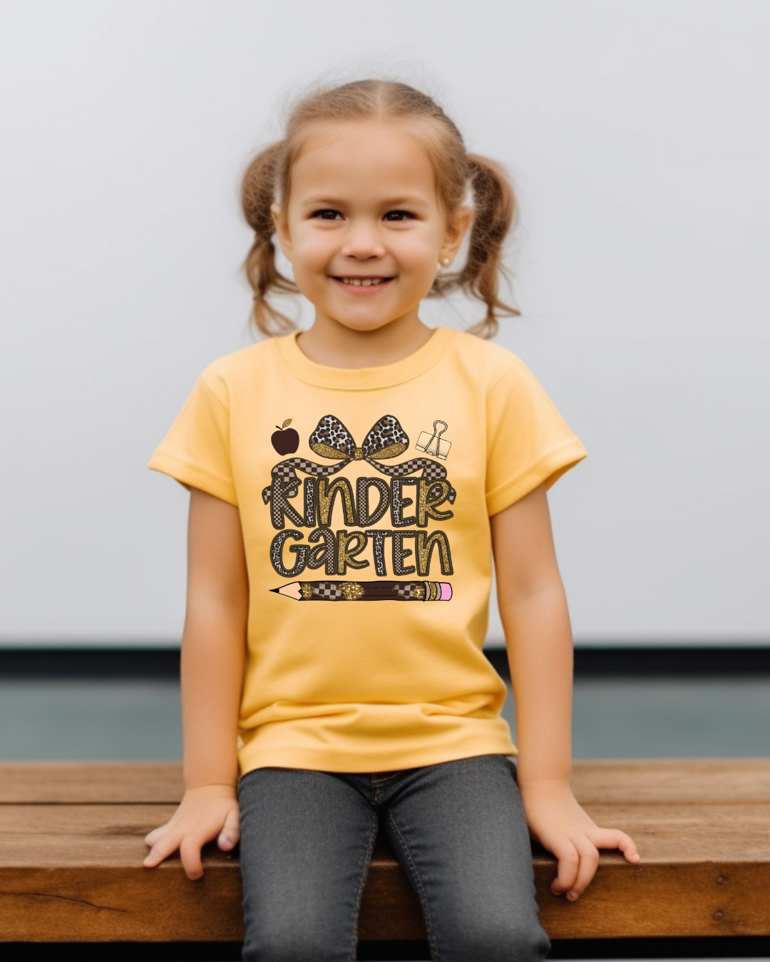 Leopard Print Kindergarten Kids Tee