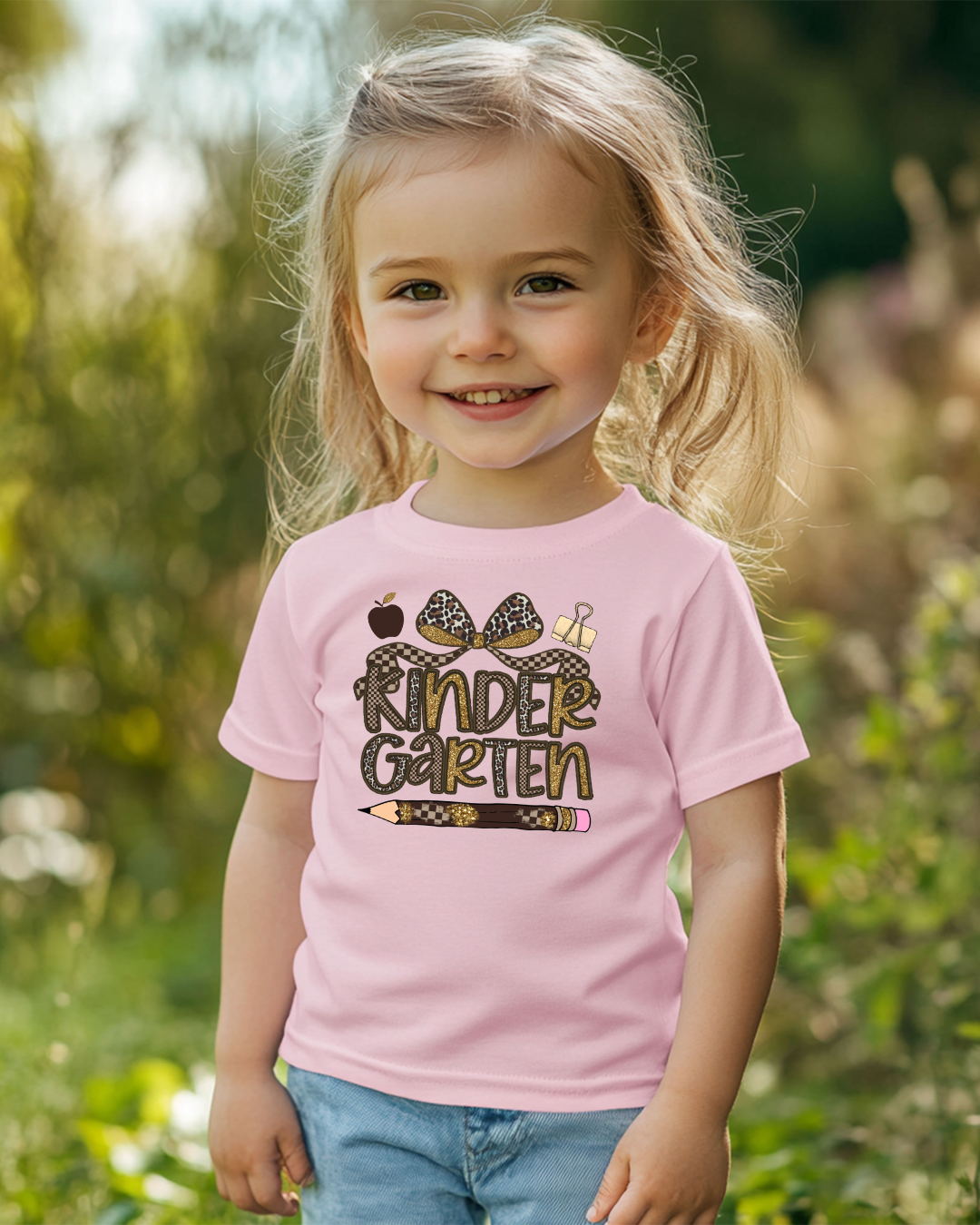 Leopard Print Kindergarten Kids Tee