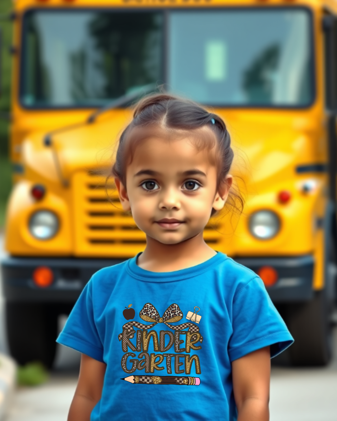 Leopard Print Kindergarten Kids Tee