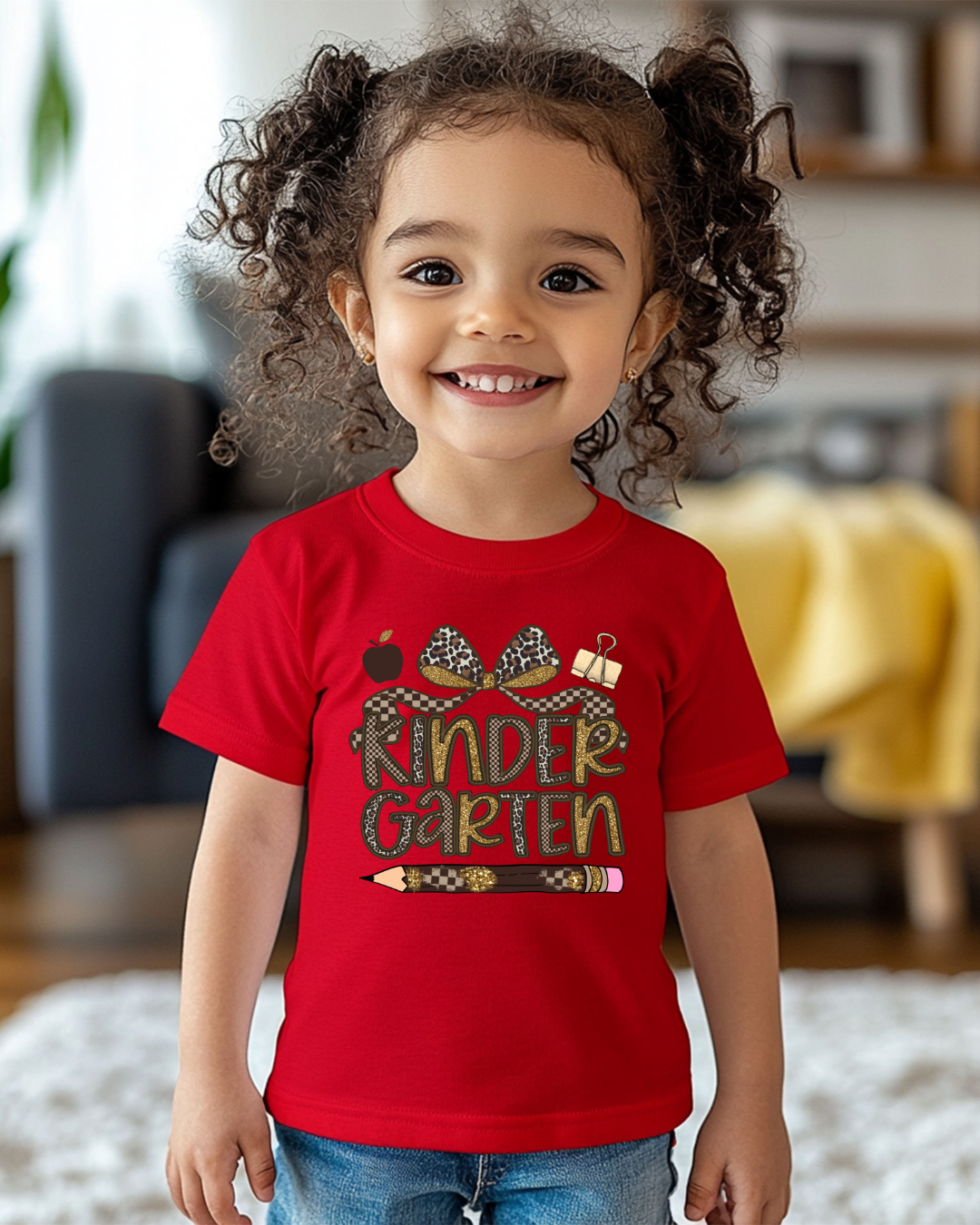 Leopard Print Kindergarten Kids Tee
