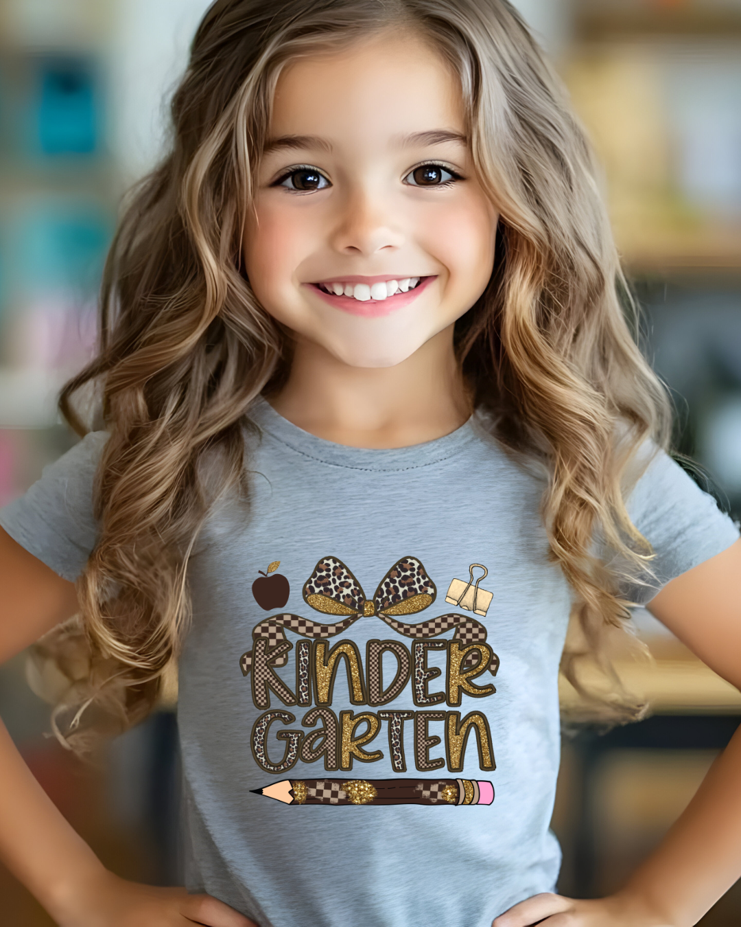 Leopard Print Kindergarten Kids Tee