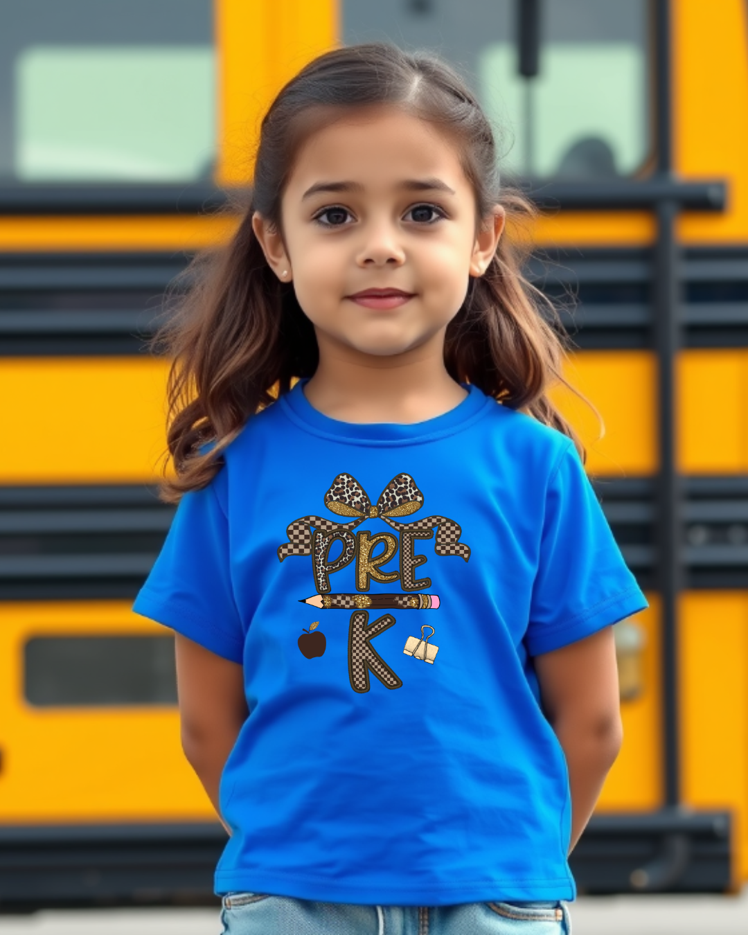 Leopard Print PREK Kids Heavy Cotton Tee