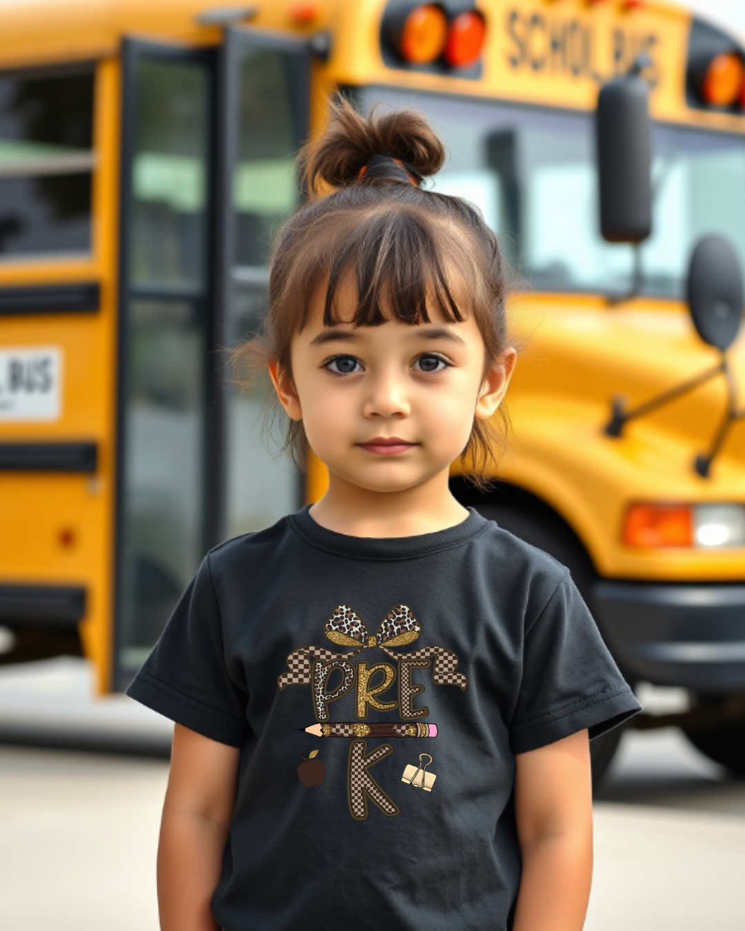 Leopard Print PREK Kids Heavy Cotton Tee