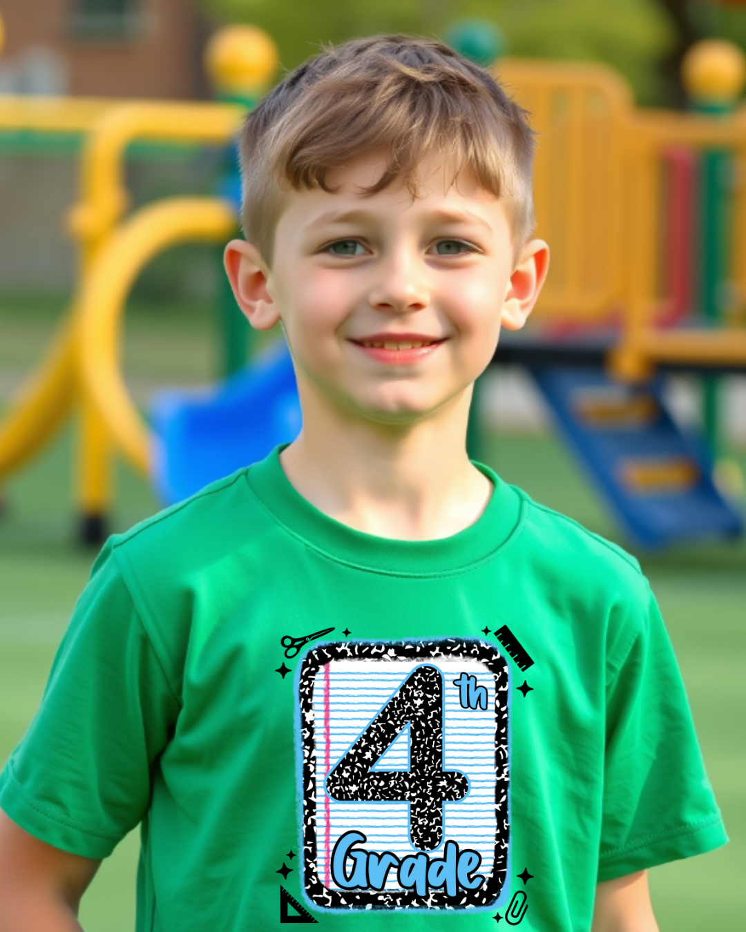 Fourth Grade Boys Back to School Shirt – Leopard Print Graphic Tee