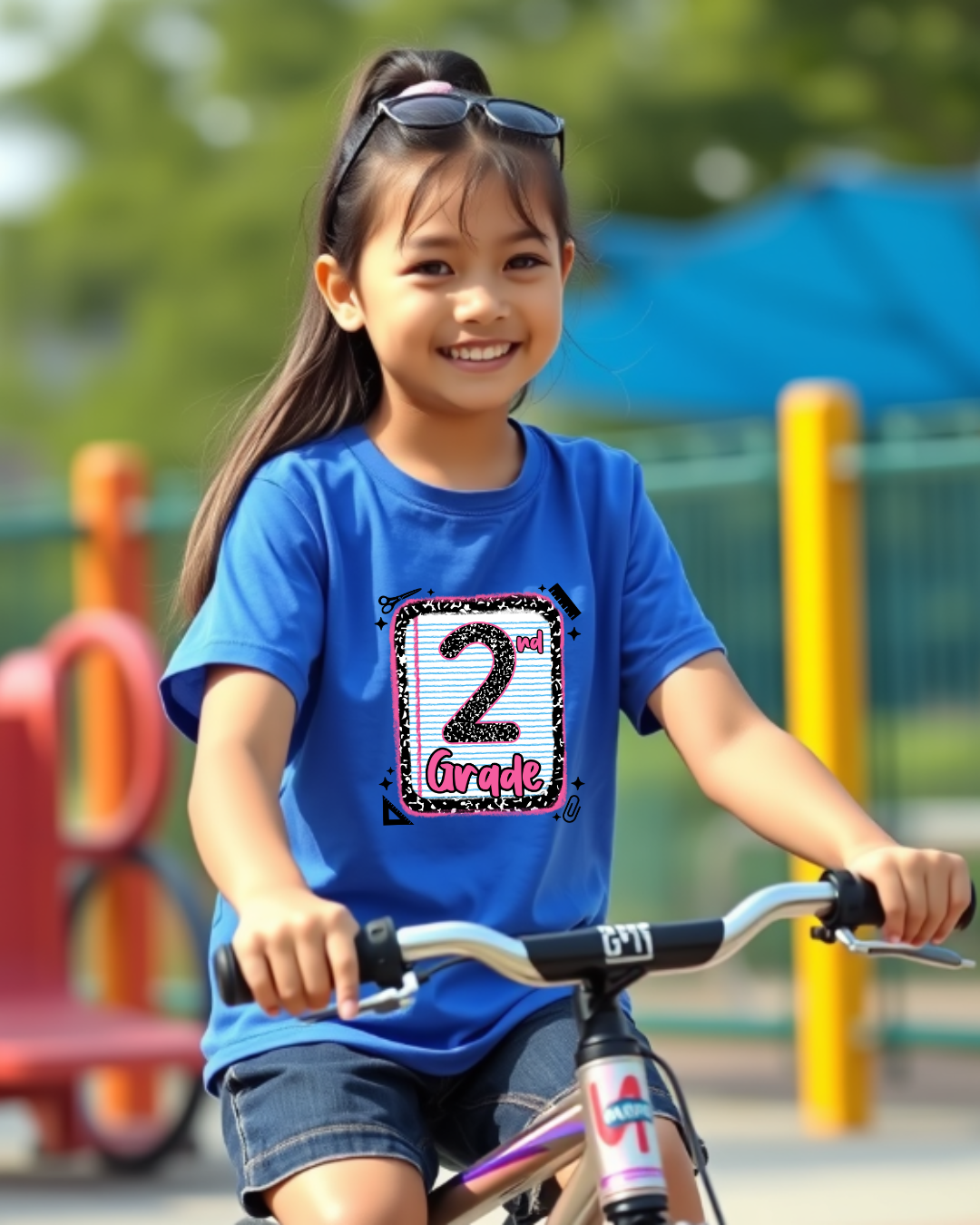 2nd Grade Girls Back to School Shirt – Leopard Print Notebook Graphic Tee