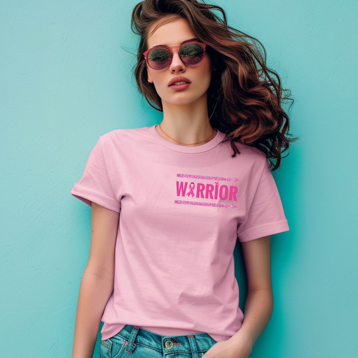 Tackle Cancer Warrior T-Shirt – Breast Cancer Awareness Football Graphic Tee
