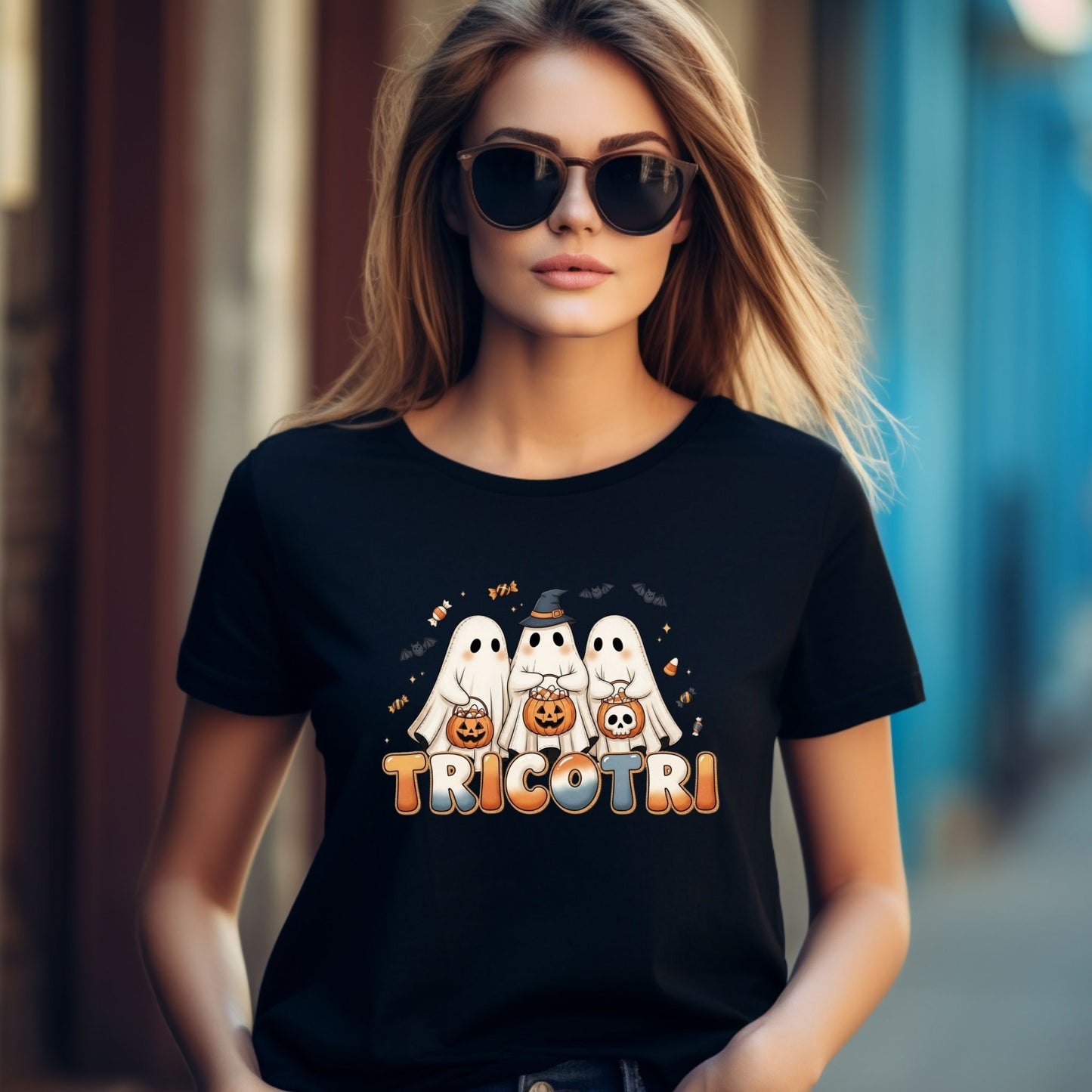 TricoTri Halloween Ghost T-Shirt – Cute Spanish Trick or Treat Graphic Tee