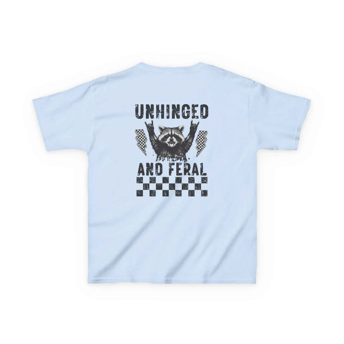 Unhinged & Feral Raccoon big Kids Tee