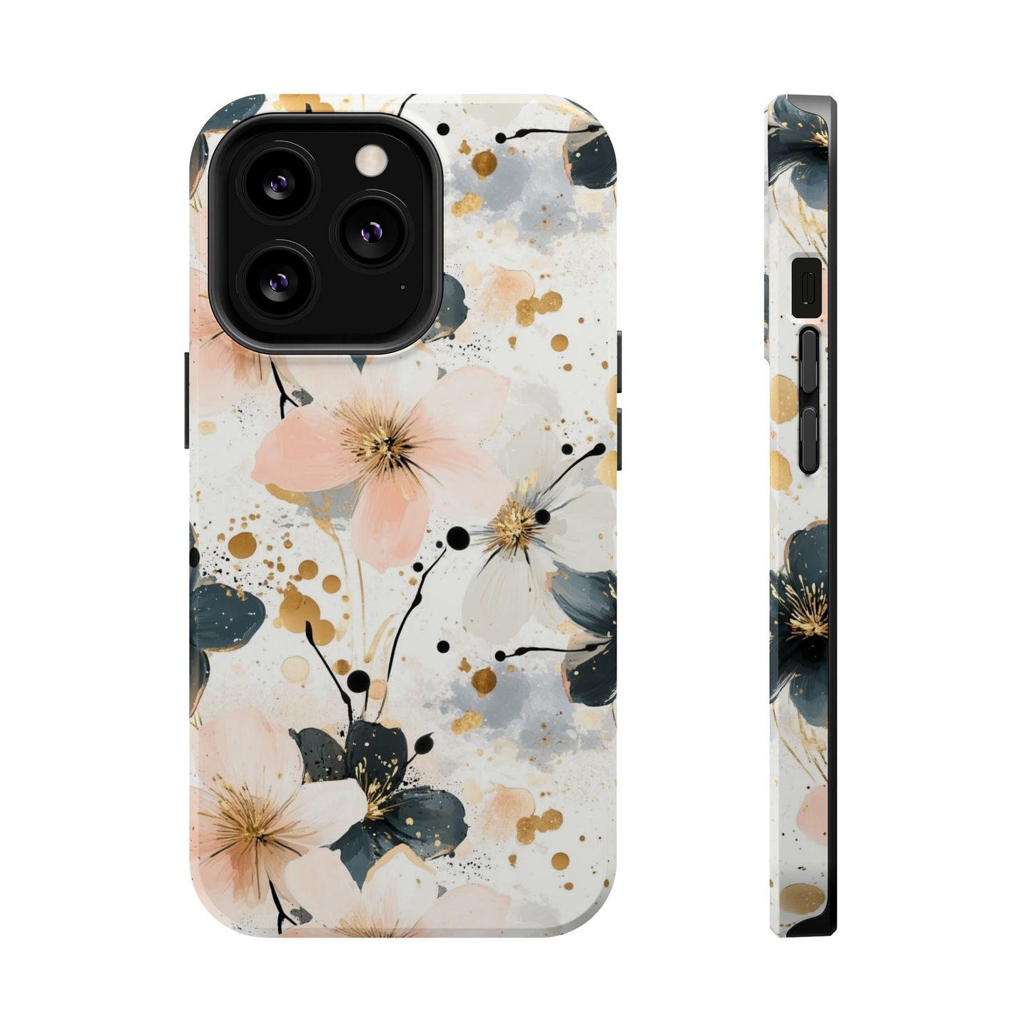 Flower Pattern Magnetic Tough Cases