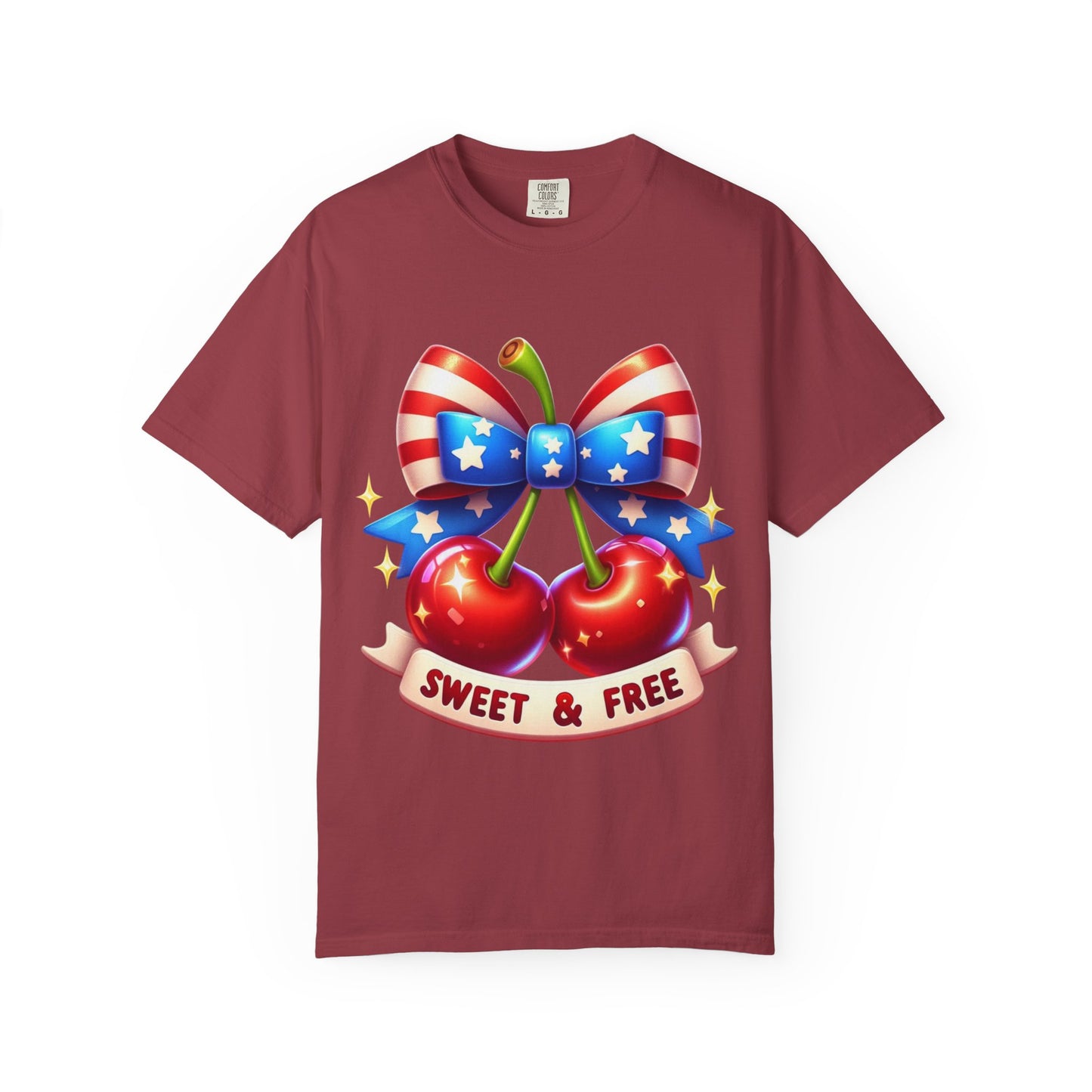 Sweet & Free Patriotic Cherry T-Shirt