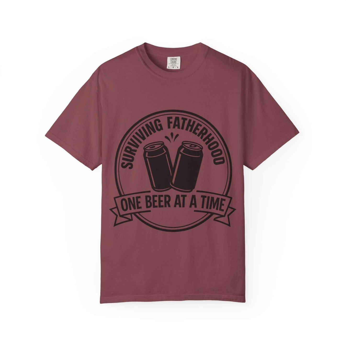 Surviving Fatherhood T-Shirt - Unisex Funny Beer Graphic Tee
