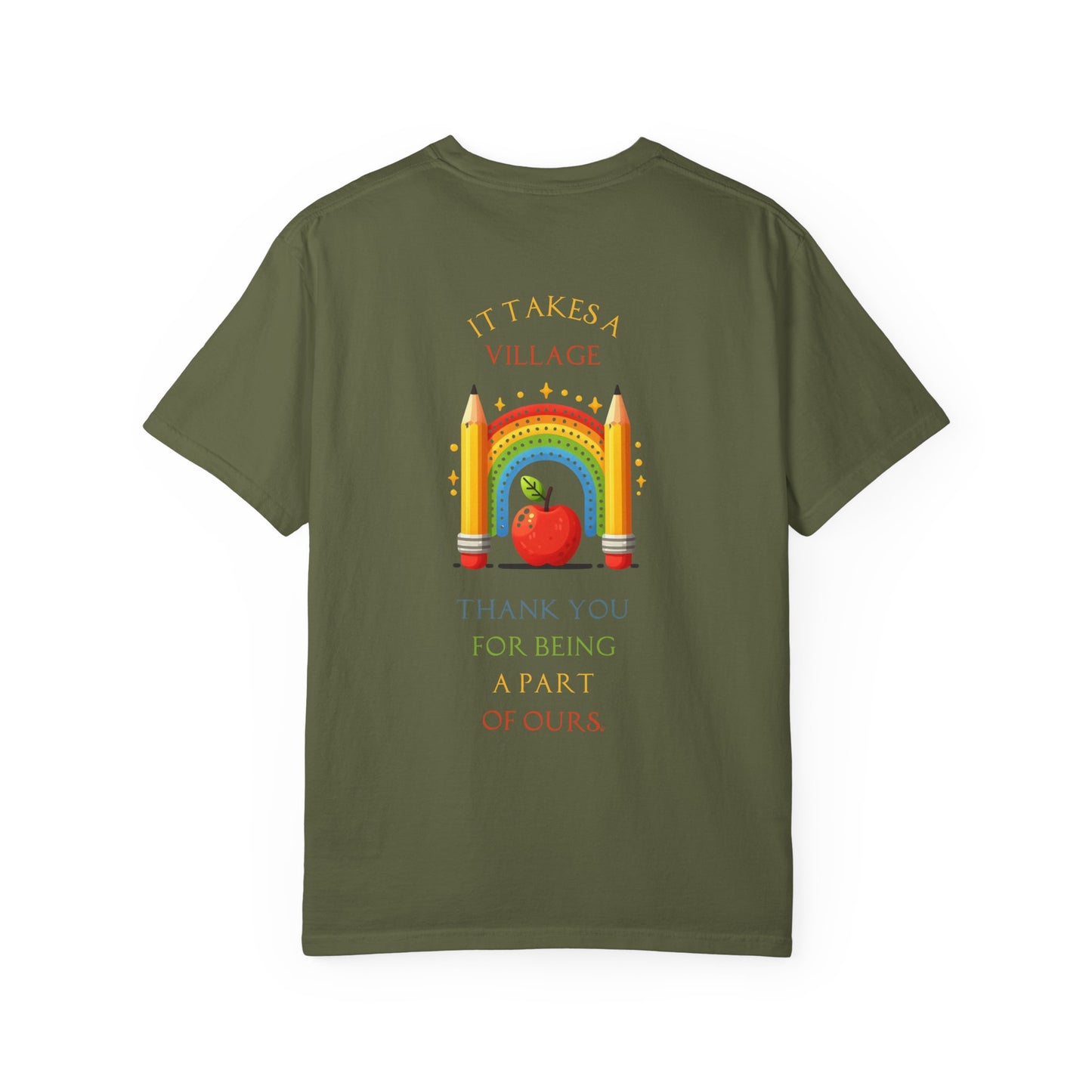 Teacher Appreciation GraphicT-Shirt – ‘It Takes a Village’ Design