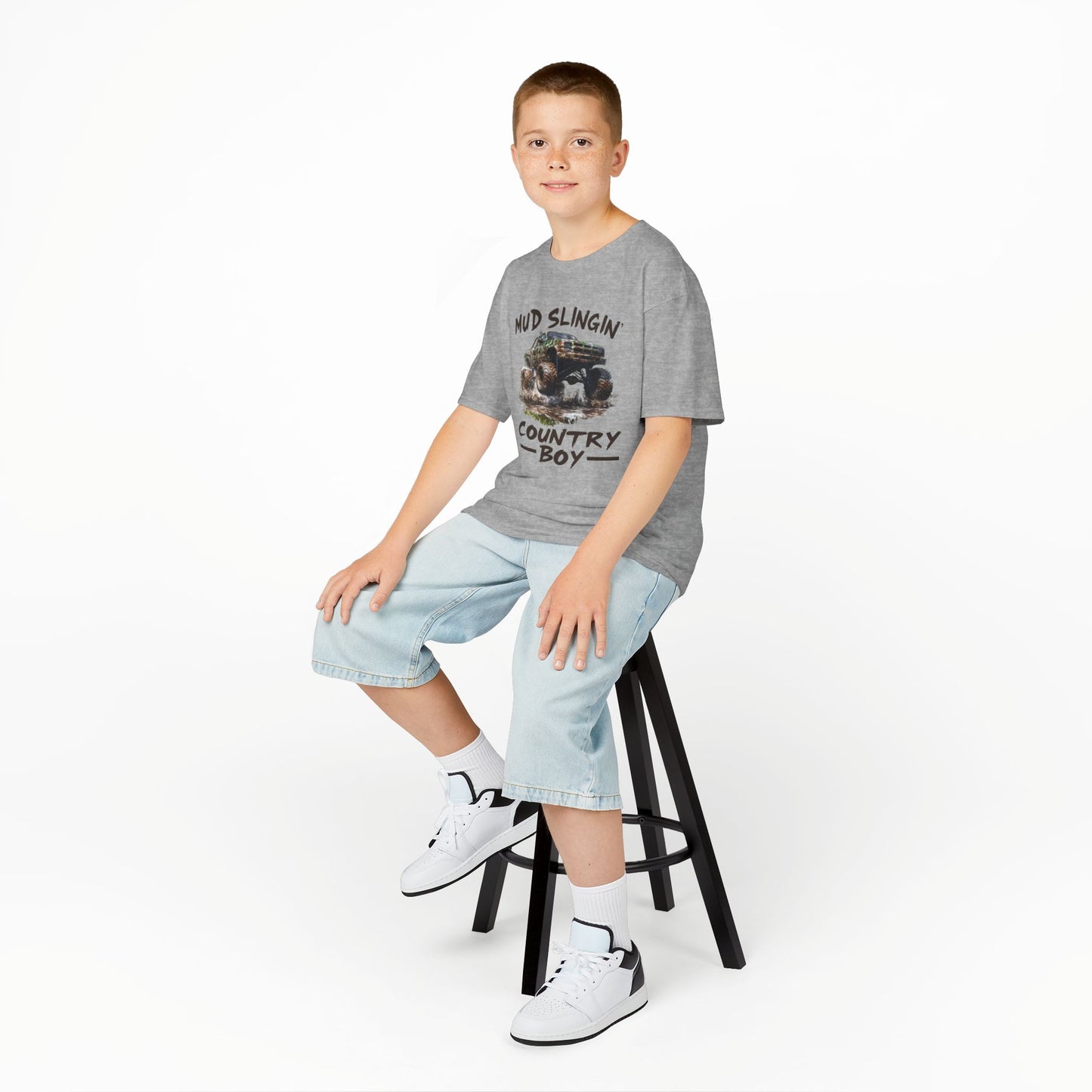Mud Slingin' Country Boy Kids Tee