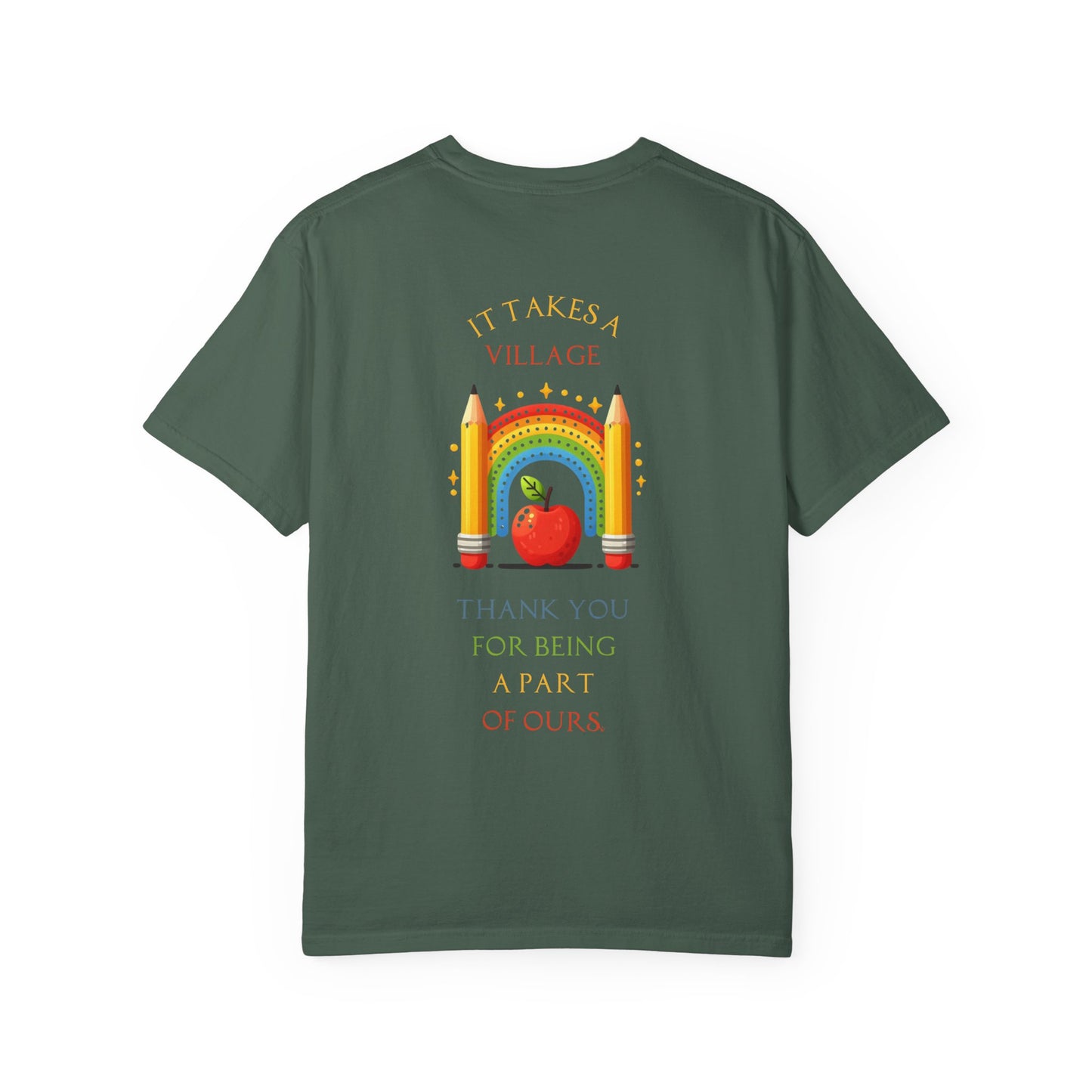 Teacher Appreciation GraphicT-Shirt – ‘It Takes a Village’ Design