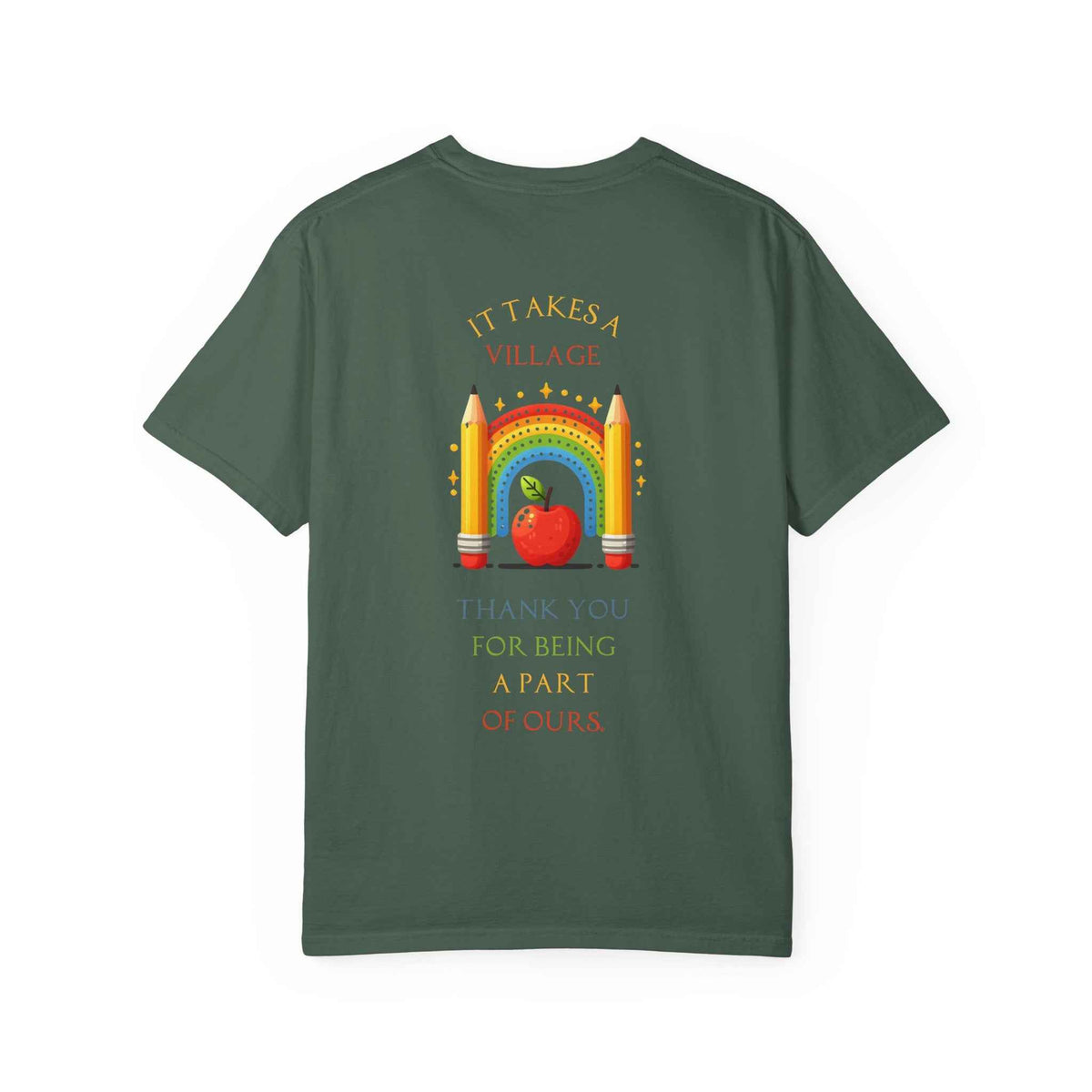 Teacher Appreciation GraphicT-Shirt – ‘It Takes a Village’ Design
