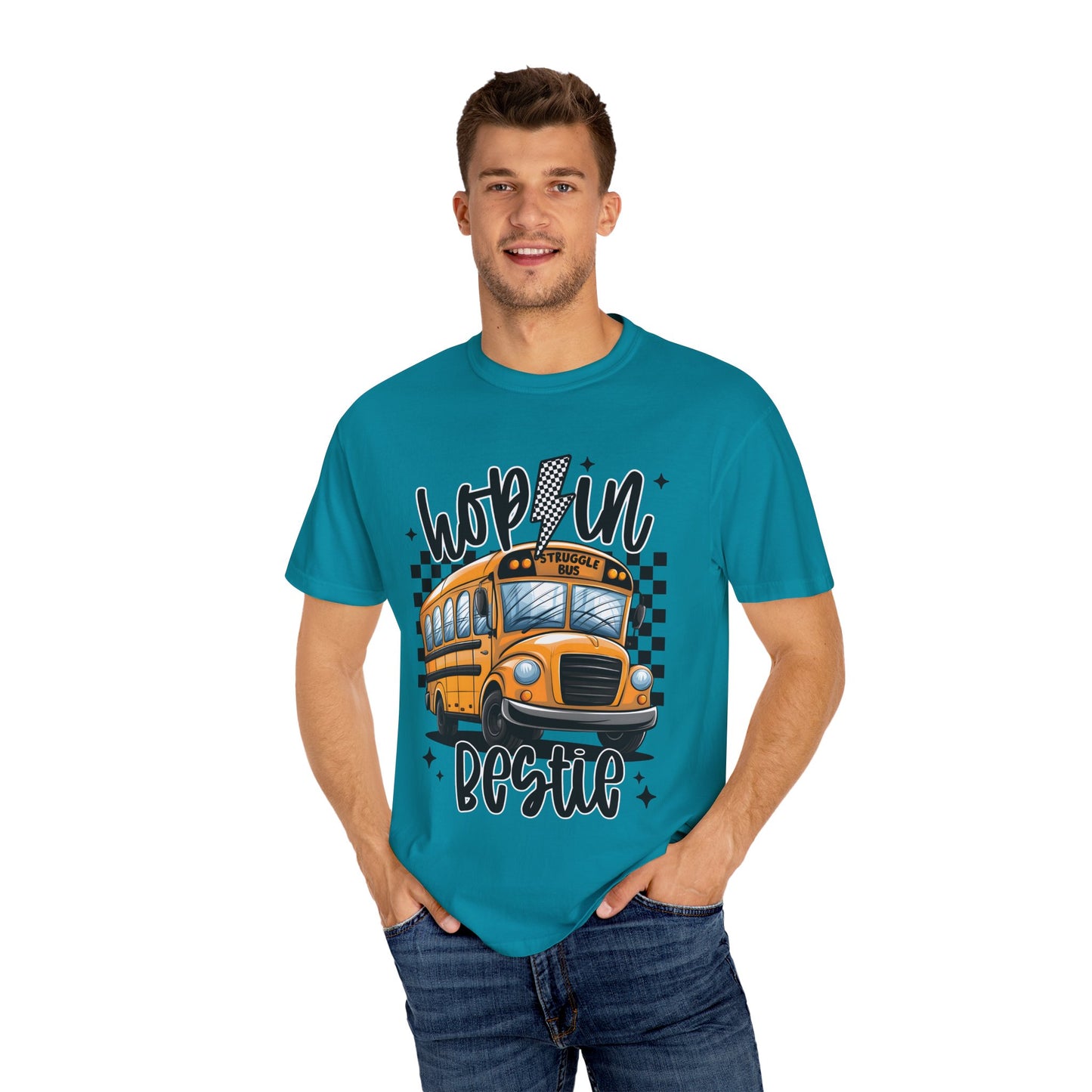 Hop On Bestie School Bus T-Shirt
