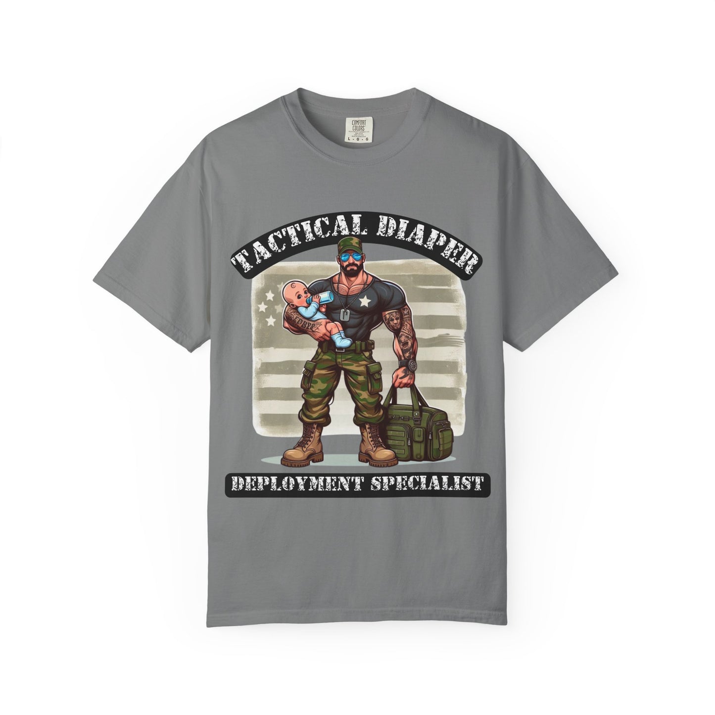 Tactical Dad T-Shirt - Black/White text