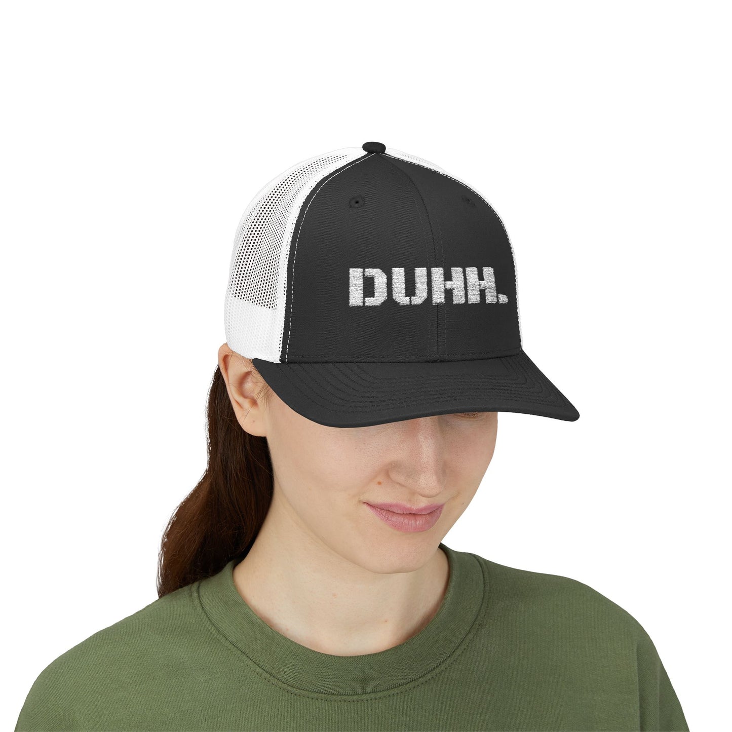 Trendy Snapback Cap with 'DUHH.' Design