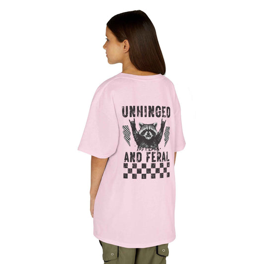 Unhinged & Feral Raccoon big Kids Tee