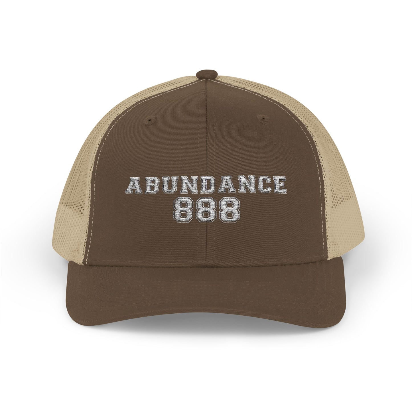 Snapback Trucker Cap with 'Abundance 888'
