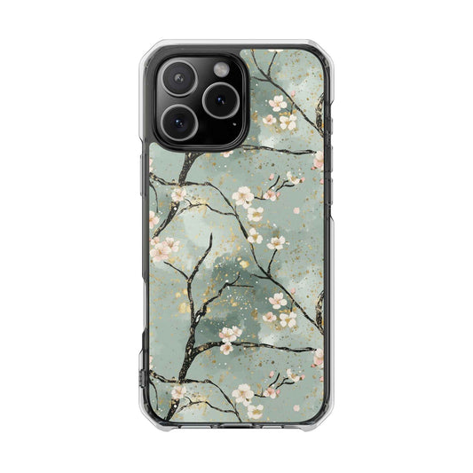 Floral Phone Case, Clear Impact Case, Nature Inspired Design