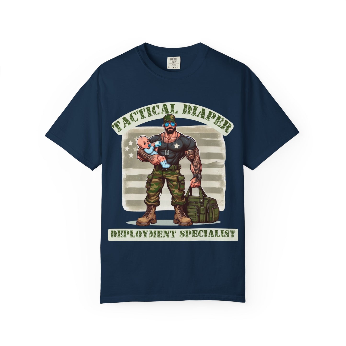 Tactical Dad Tshirt - Green Text
