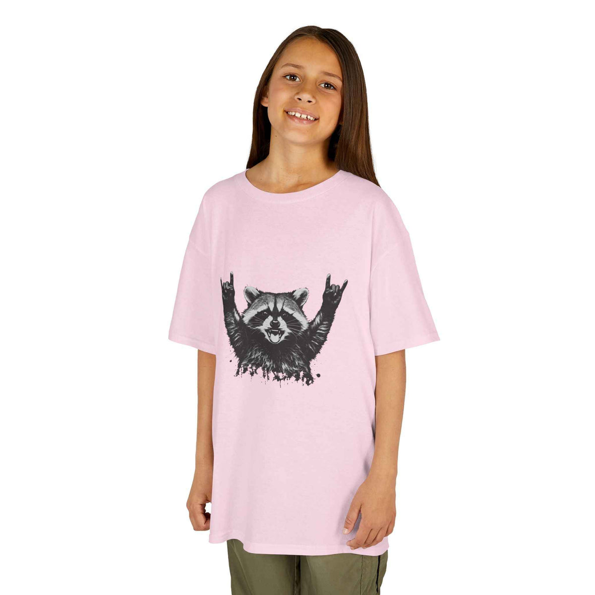 Unhinged & Feral Raccoon big Kids Tee