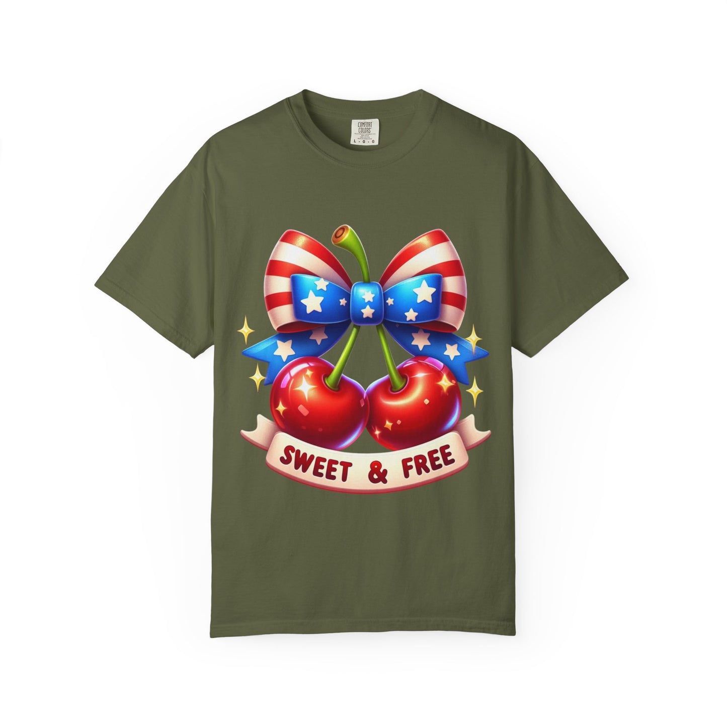 Sweet & Free Patriotic Cherry T-Shirt