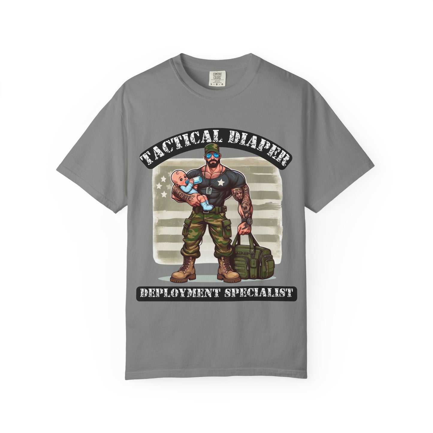 Tactical Dad T-Shirt - Black/White text