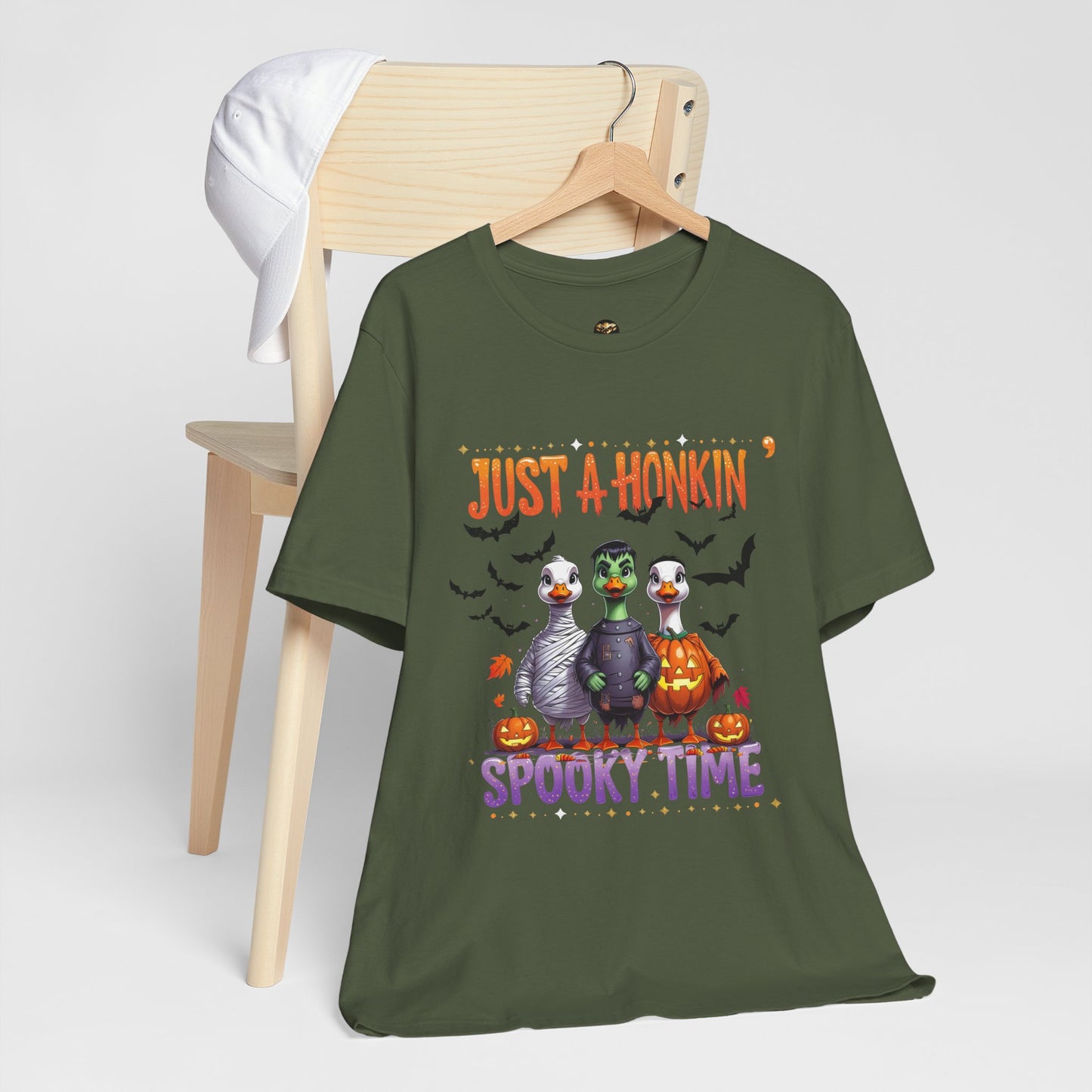 Spooky Tee - Just A Honkin' Spooky Time (Black Bats)
