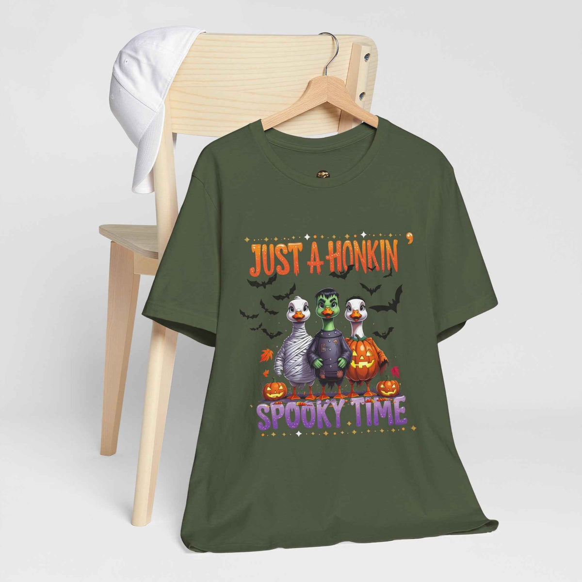 Spooky Tee - Just A Honkin' Spooky Time (Black Bats)