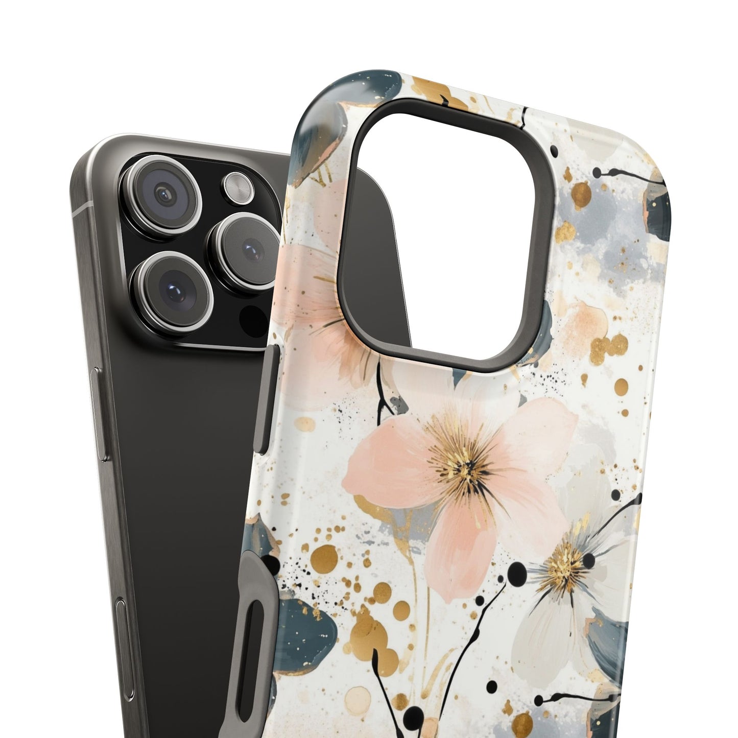 Flower Pattern Magnetic Tough Cases