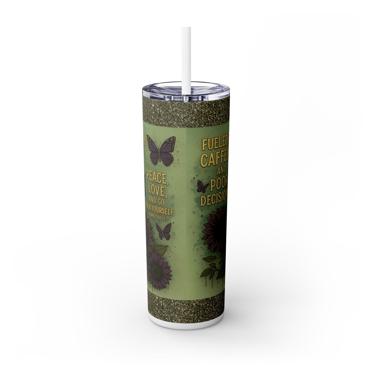 Chic 20oz Skinny Tumbler with Straw