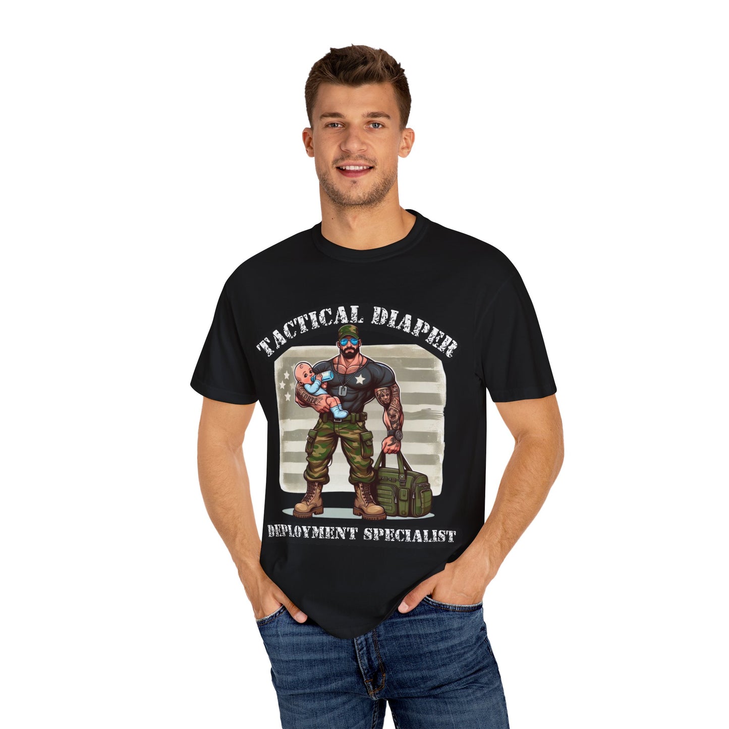 Tactical Dad T-Shirt - Black/White text