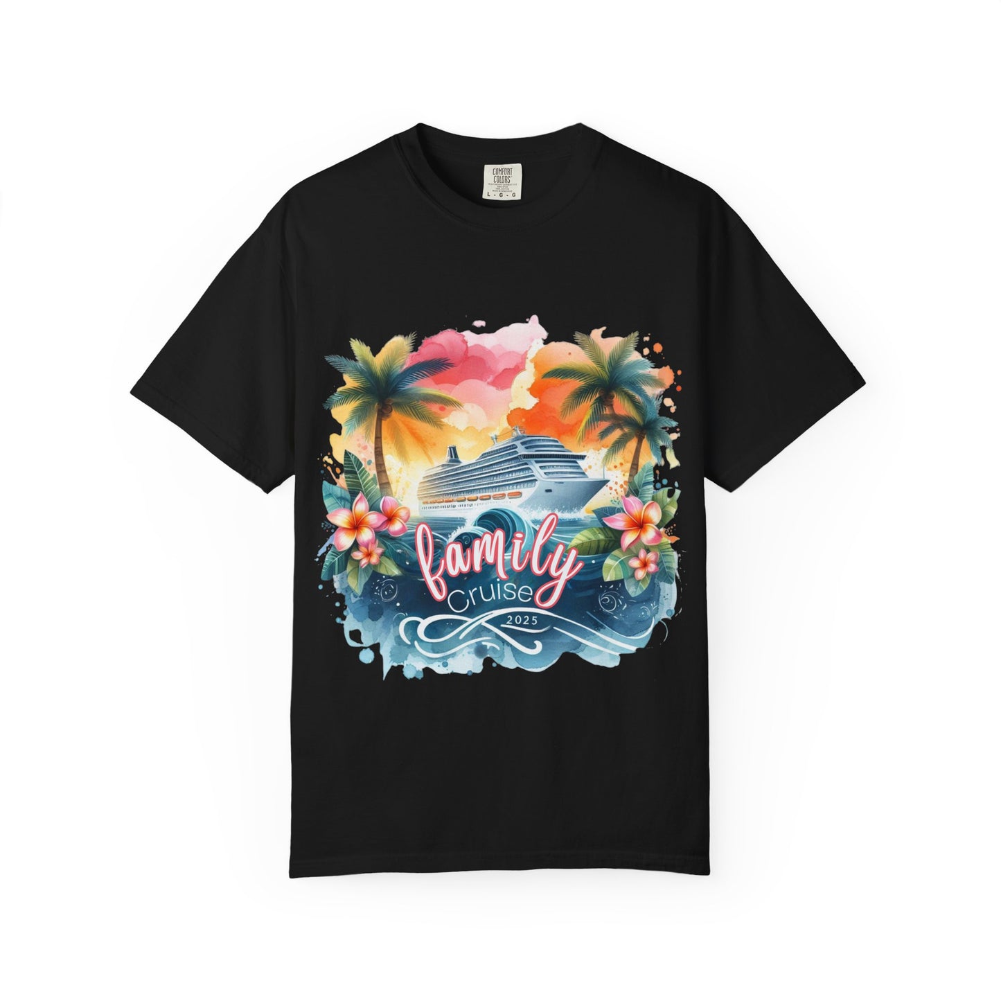 Family Cruise 2025 Unisex Garment-Dyed T-Shirt | Family Matching Tees