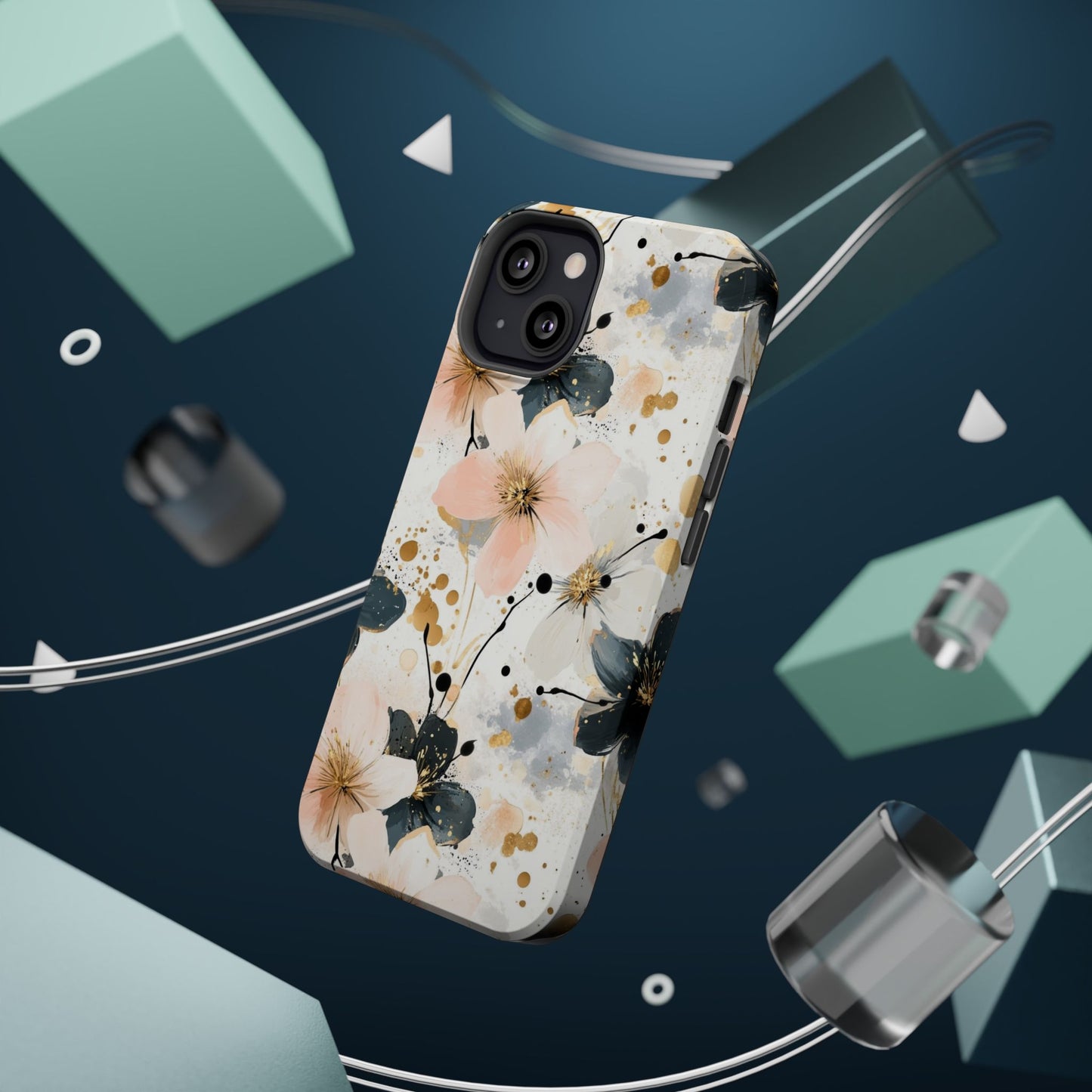 Flower Pattern Magnetic Tough Cases