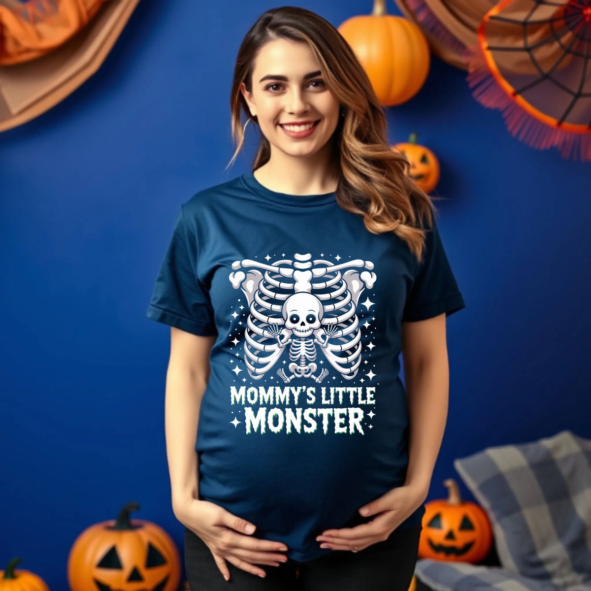 Spooky maternity Halloween shirts and sweatshirts for pregnant moms