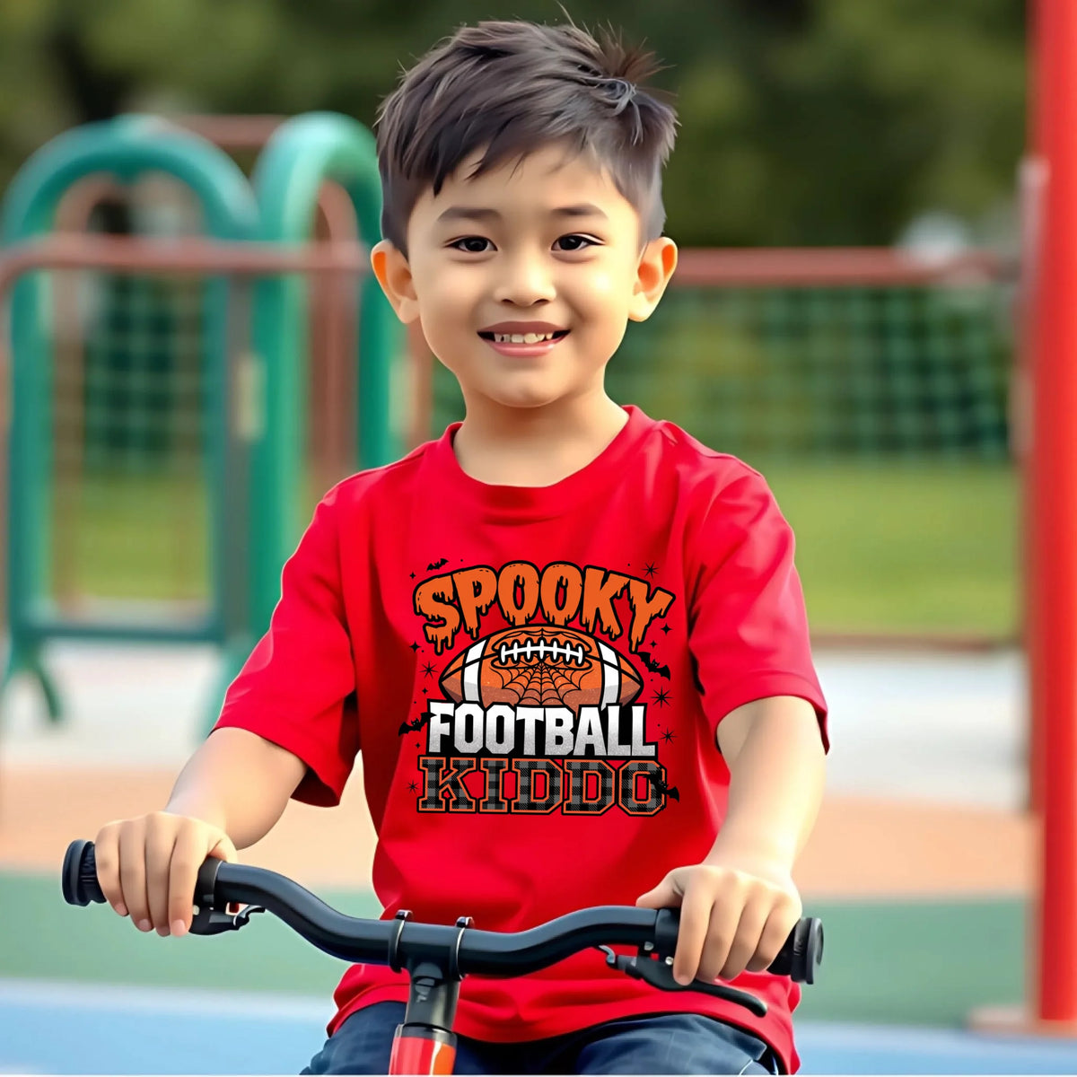 Spooky Football Family matching Halloween game day shirt