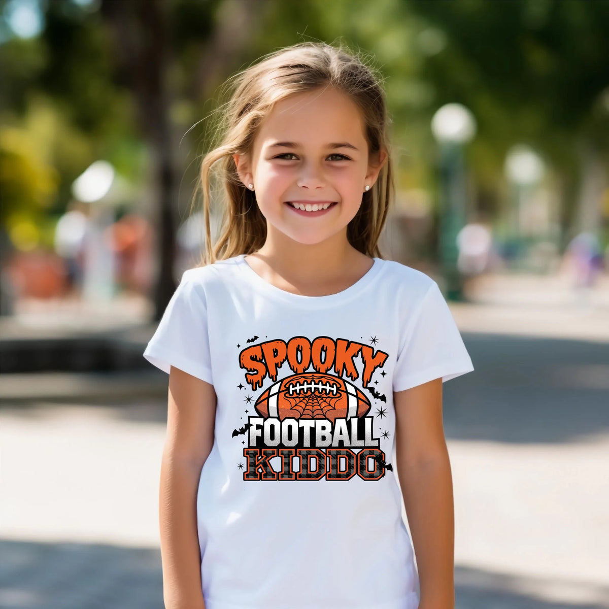 Spooky Football Family matching Halloween game day shirt