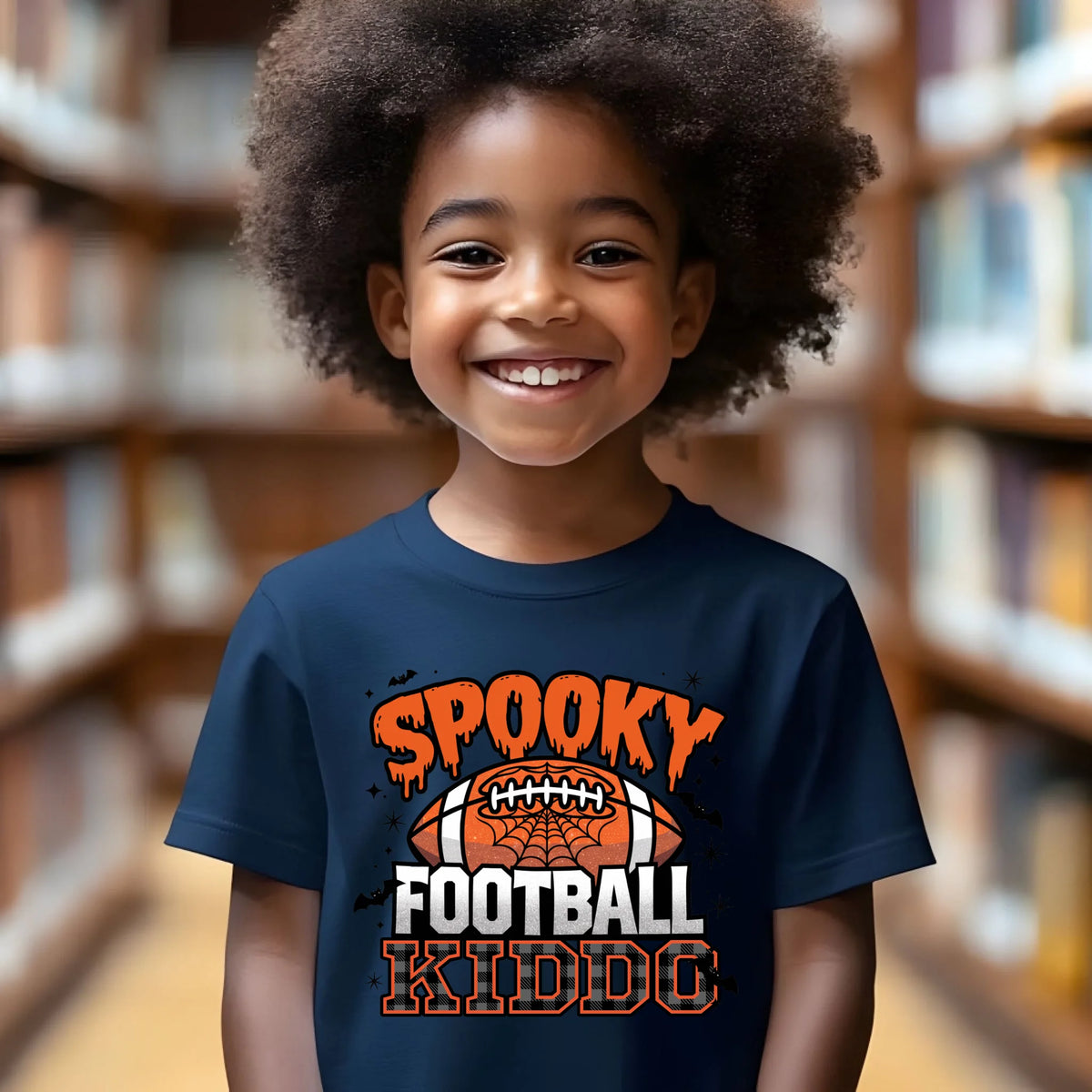 Spooky Football Family matching Halloween game day shirt
