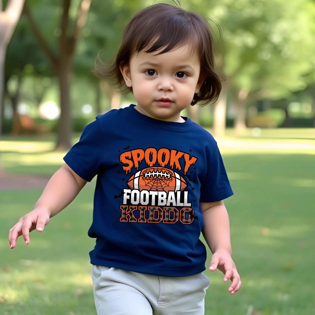Spooky Football Family matching Halloween game day shirt