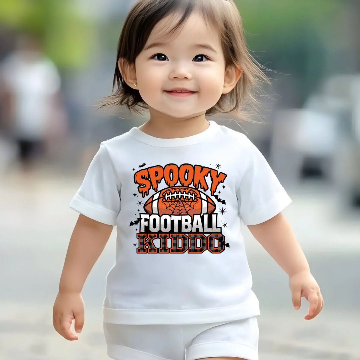 Spooky Football Family matching Halloween game day shirt